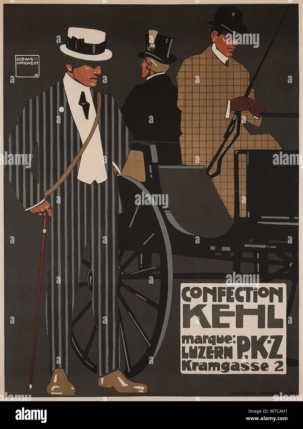 Konfektion Kehl, 1908. Artist: Hohlwein, Ludwig (1874-1949) Stockfoto