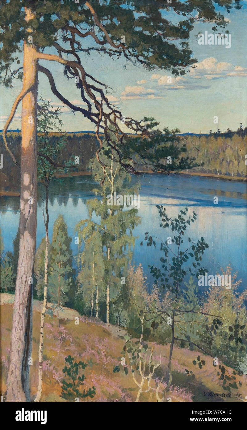 See in der Wüste, 1895. Artist: Blomstedt, Väinö Alfred (1871-1947) Stockfoto