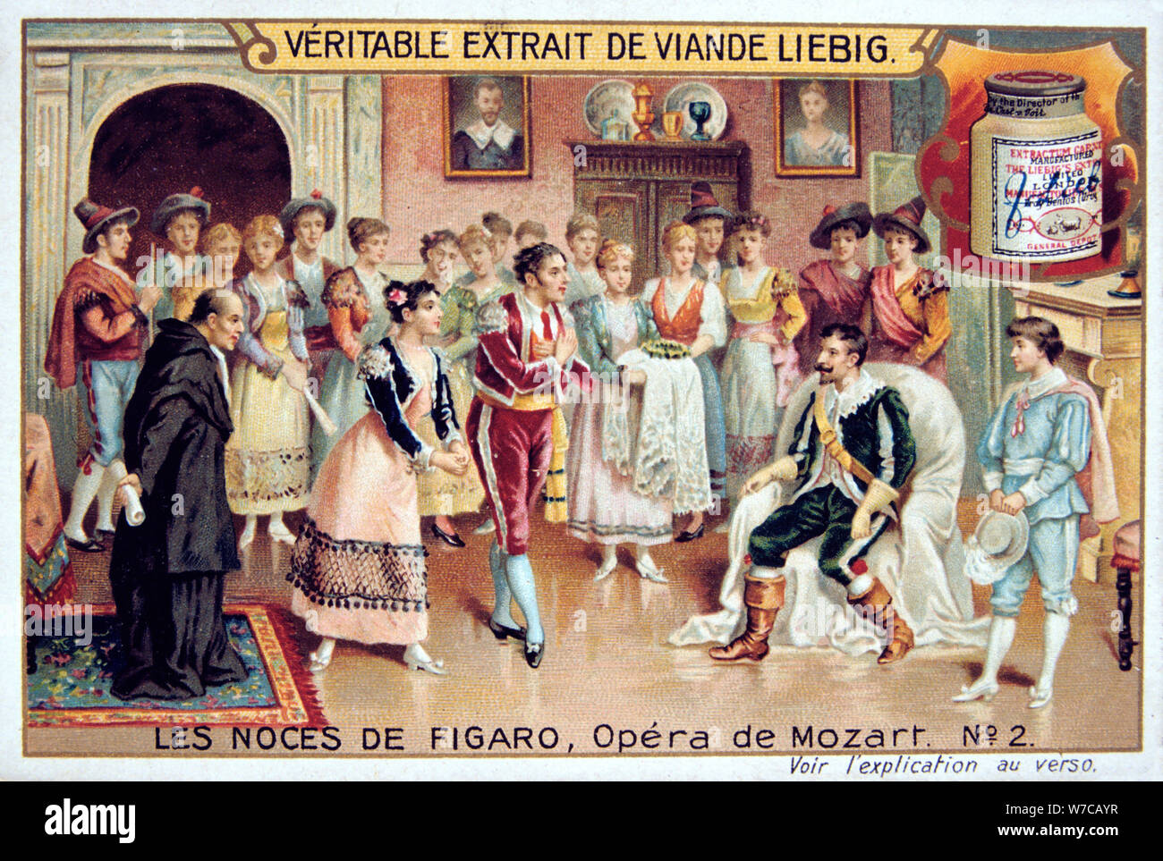 Szene aus Mozarts Oper Die Hochzeit des Figaro, 1786 (1905). Artist: Anon Stockfoto