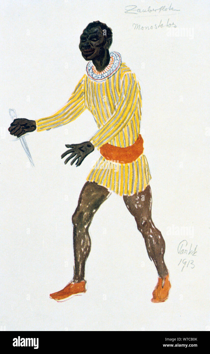 Kostüme für Monostatos, 1913. Artist: Unbekannt Stockfoto