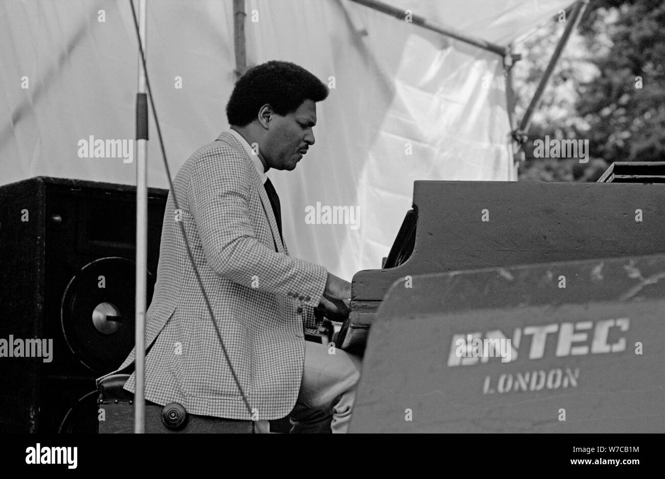 McCoy Tyner, der Hauptstadt des Jazz, Knebworth, Hertfordshire, Juli, 1981. Artist: Brian O'Connor. Stockfoto