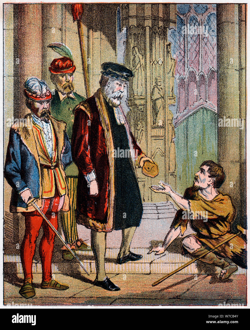 George Wishart, 16. Jahrhundert schottische Reformator und Märtyrer, Mitte des 19. Jahrhunderts. Artist: Anon Stockfoto