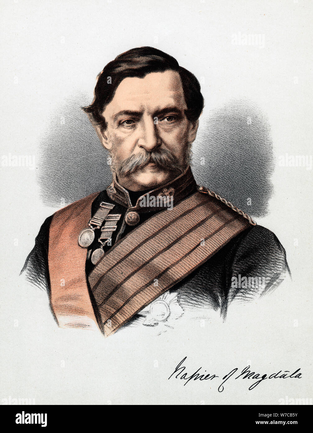 Robert Cornelius Napier, 1. Baron Napier Magdalena, britischer Soldat, c 1880. Artist: Anon Stockfoto