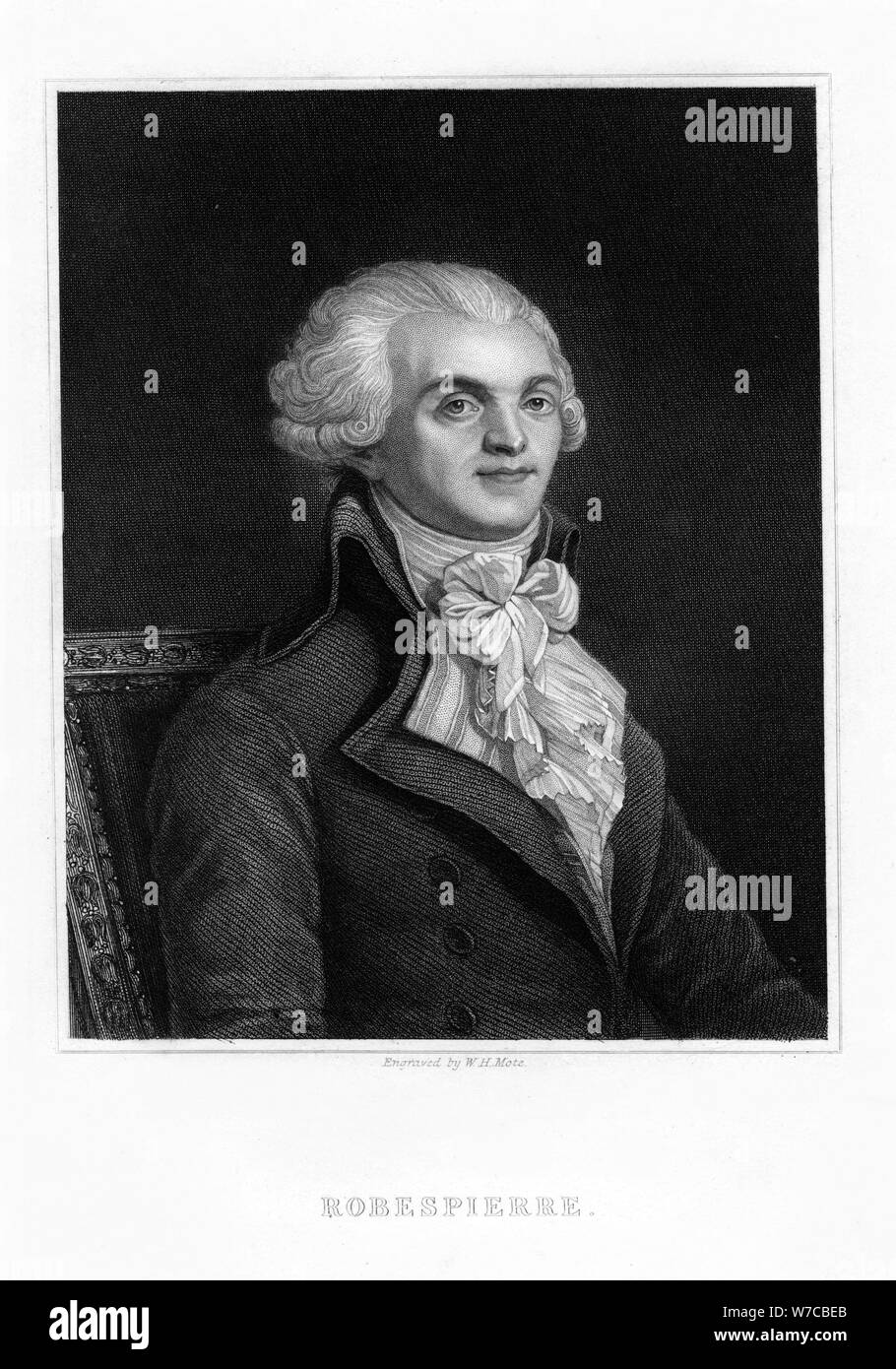 Maximilien Robespierre, einer der Führer der französischen Revolution, 19. Artist: WH Mote Stockfoto
