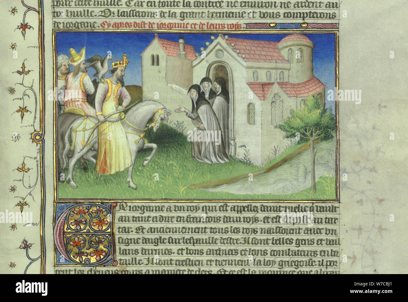 David VII von Georgia. (Buch der Wunder der Welt von Marco Polo). Stockfoto