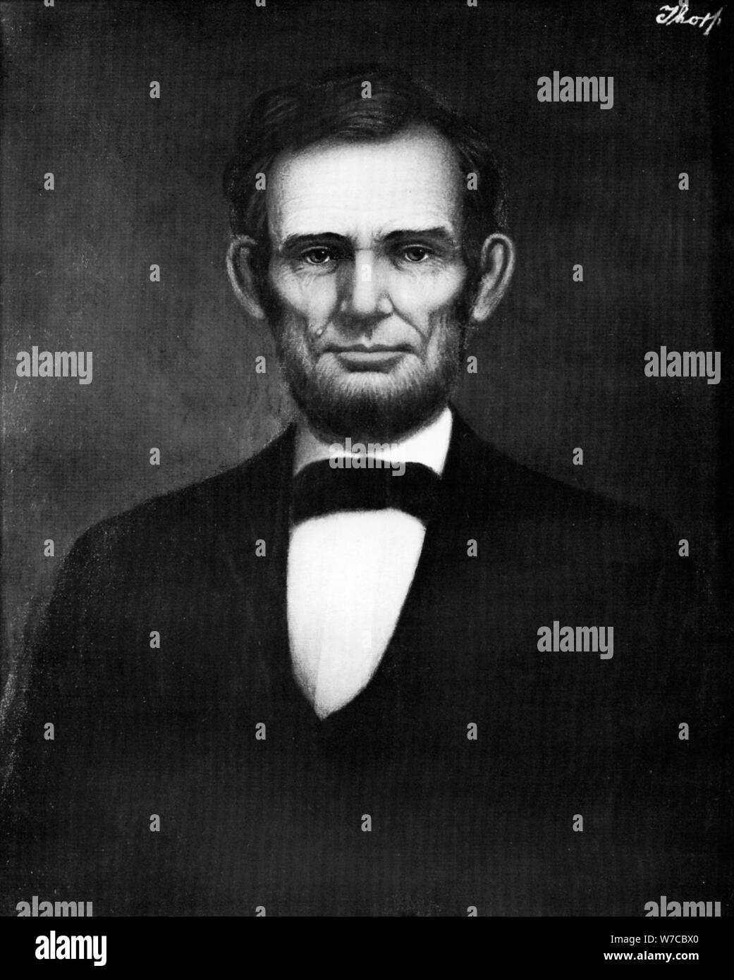 Abraham Lincoln, 16 Präsident der Vereinigten Staaten, (Anfang 20. Jahrhundert). Artist: Freeman Thorp Stockfoto