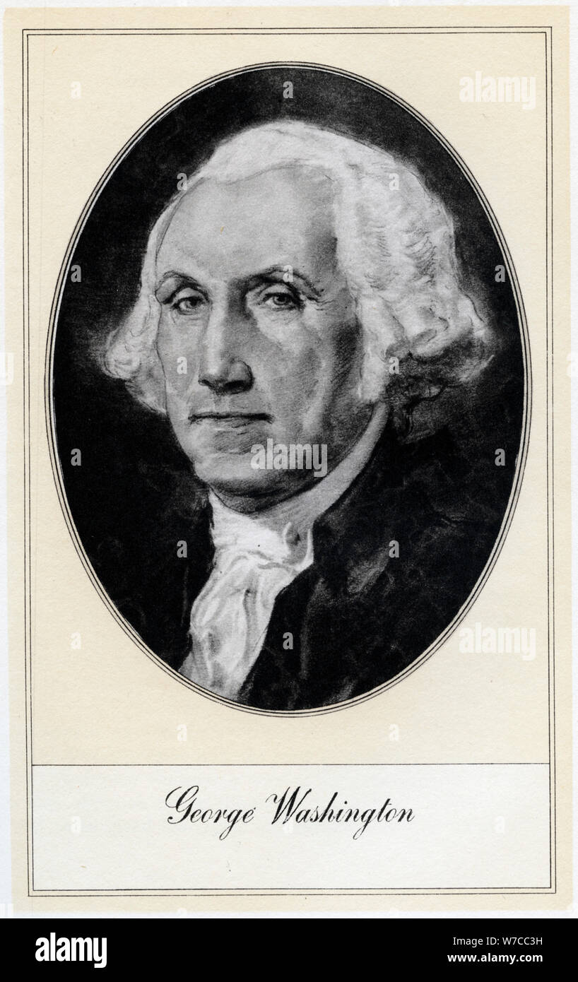 George Washington, der erste Präsident der Vereinigten Staaten, (Anfang 20. Jahrhundert). Artist: Gordon Ross Stockfoto