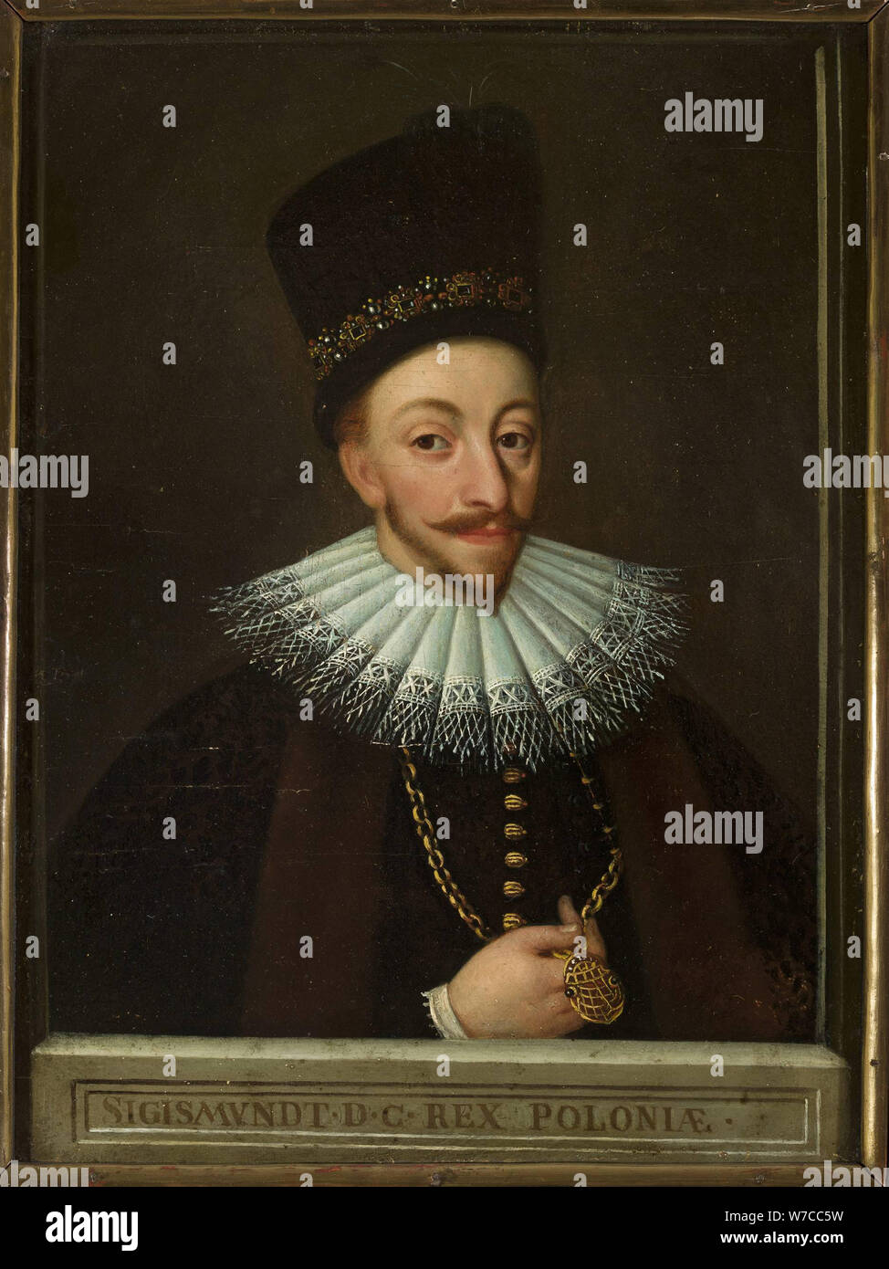 Portrait von Sigismund III Vasa, König von Polen (1566-1632). Stockfoto