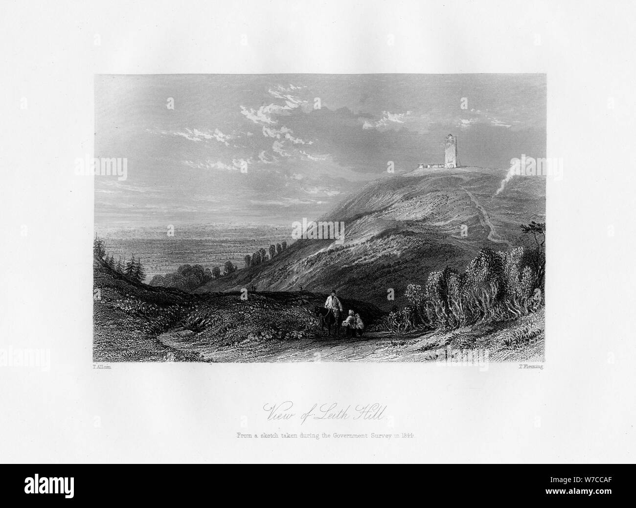 'Ansicht von Leith Hill', c.1844 Künstler: T Fleming Stockfoto