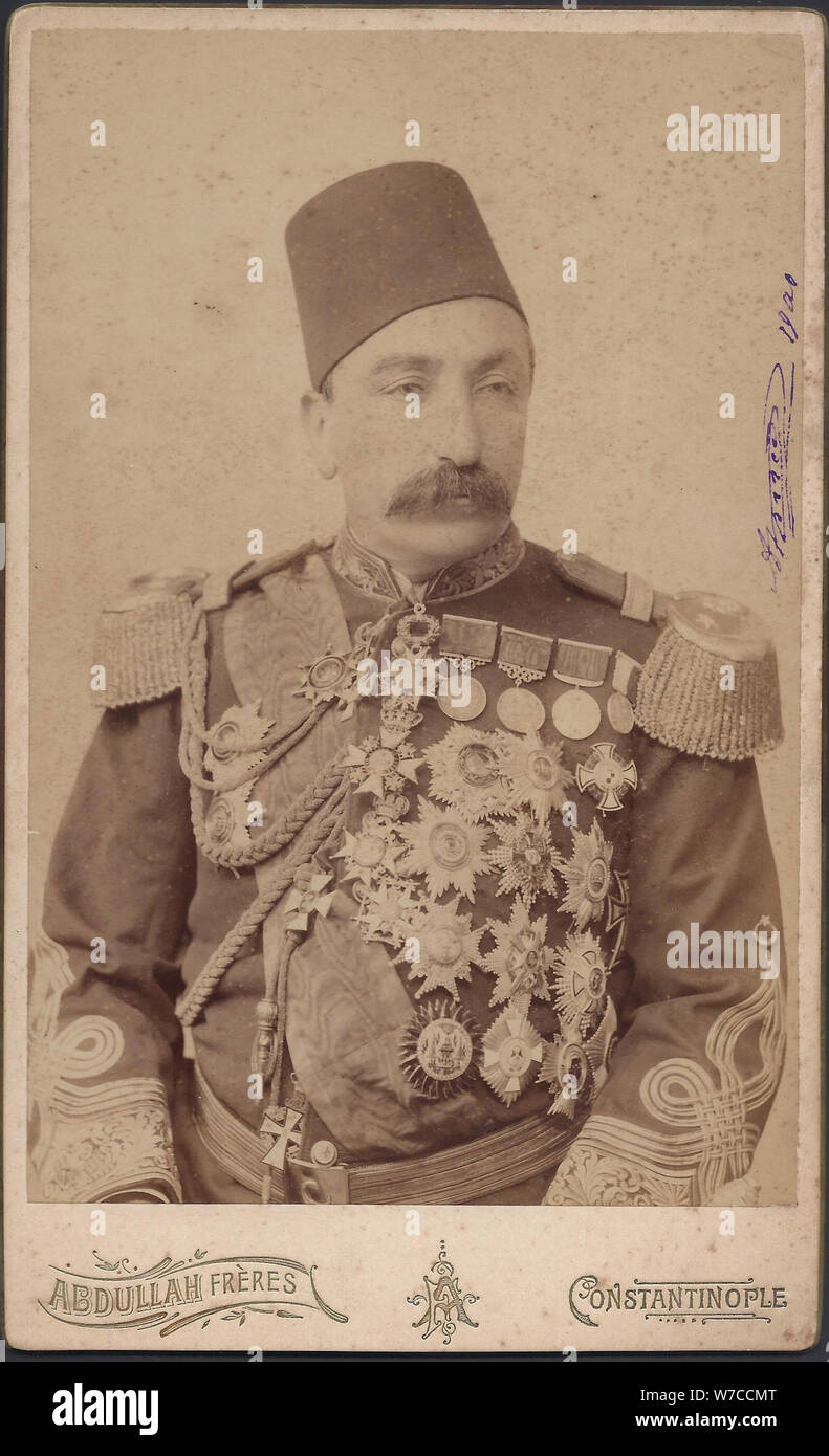 Sultan Abdülhamid II. (1842-1918), Kaiser der Osmanen, der Kalif der Gläubigen. Stockfoto