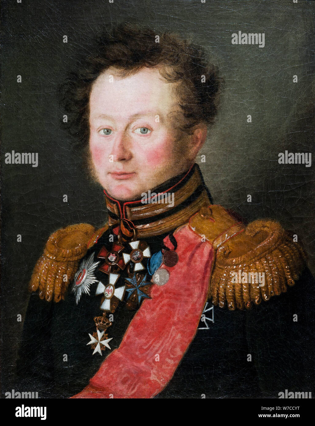Portrait von Baron Adam Otto Wilhelm von Bistram (1774-1828). Stockfoto
