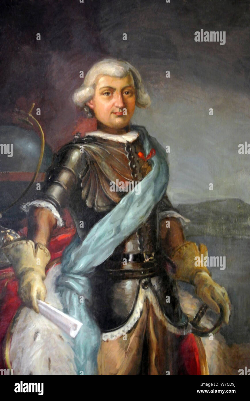 Portrait von Maurice Augustus Graf de Benyovszky (1741-1786). Stockfoto