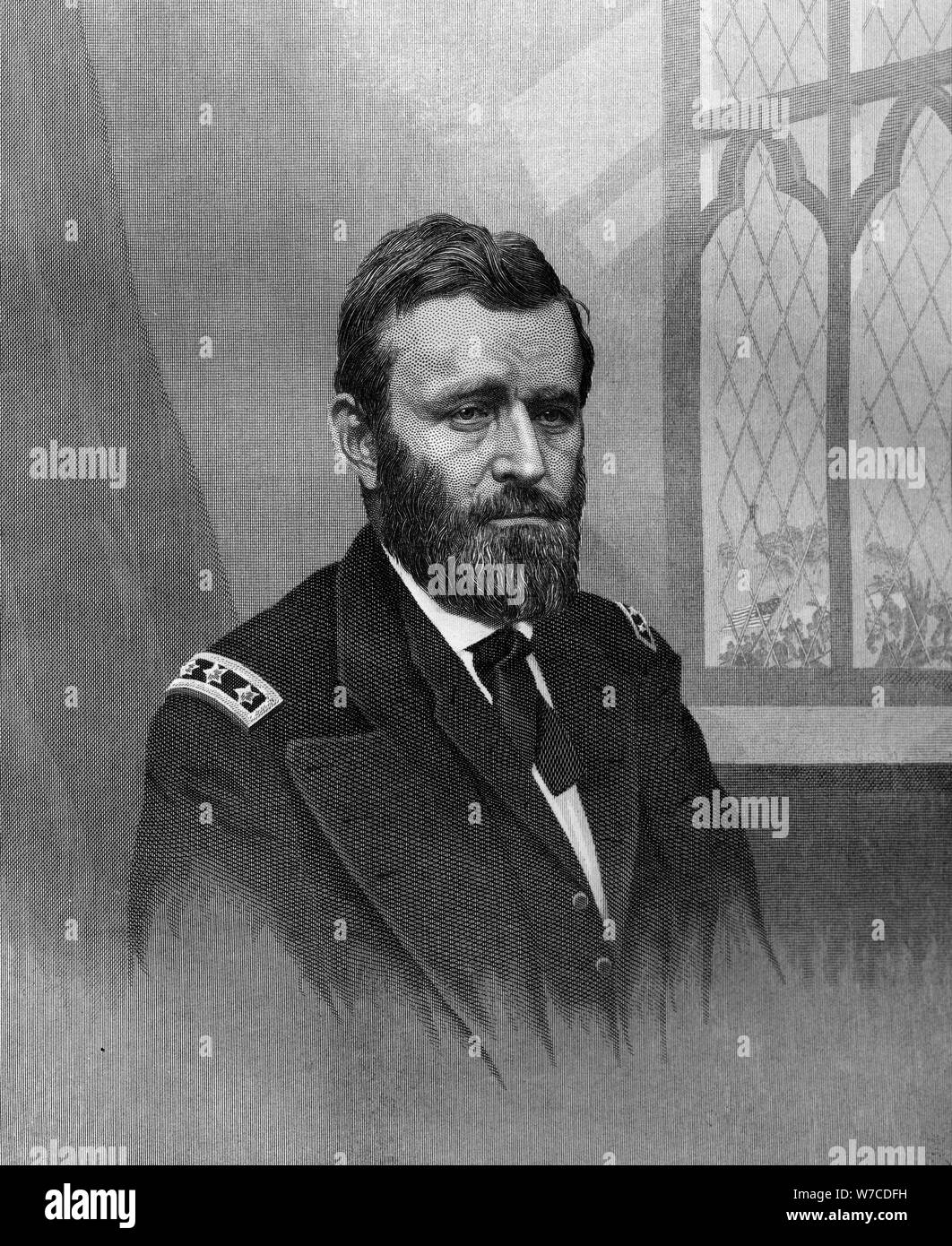 Ulysses S Grant, 18. Präsident der Vereinigten Staaten von Amerika, 19. Artist: Unbekannt Stockfoto