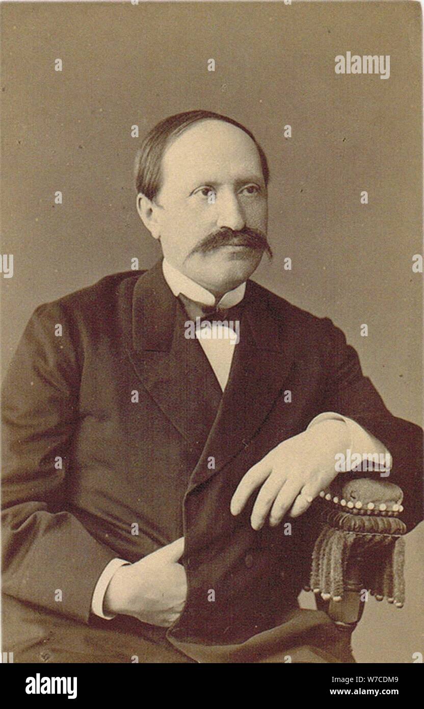 Porträt des Grafen Nikolai Pawlowitsch Ignatjew (1832-1908). Stockfoto