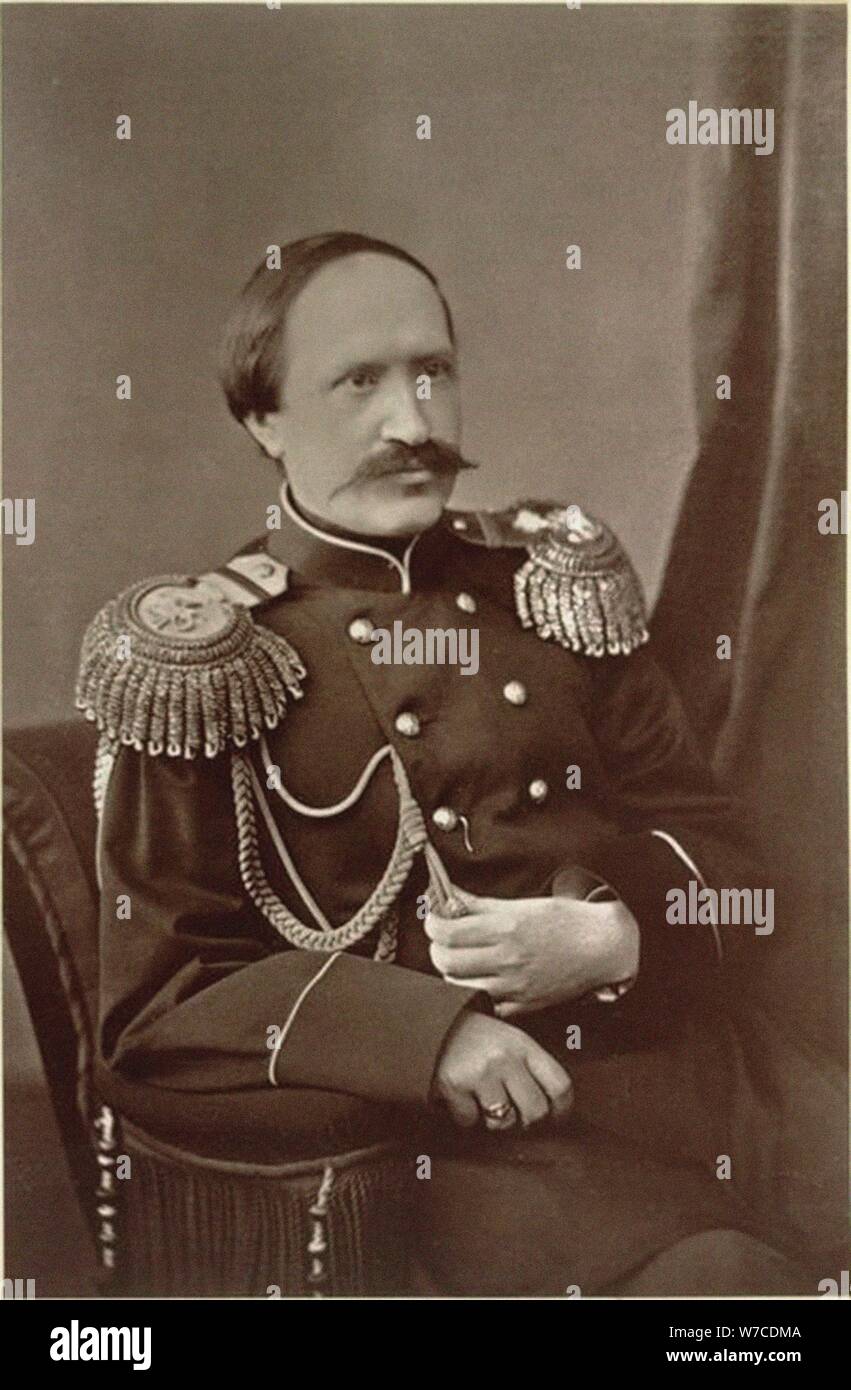 Porträt des Grafen Nikolai Pawlowitsch Ignatjew (1832-1908). Stockfoto