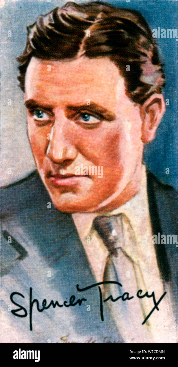 Spencer Tracy, (1900-1967), zwei Zeit Akademie preisgekrönten amerikanischen Schauspieler, 20. Artist: Unbekannt Stockfoto