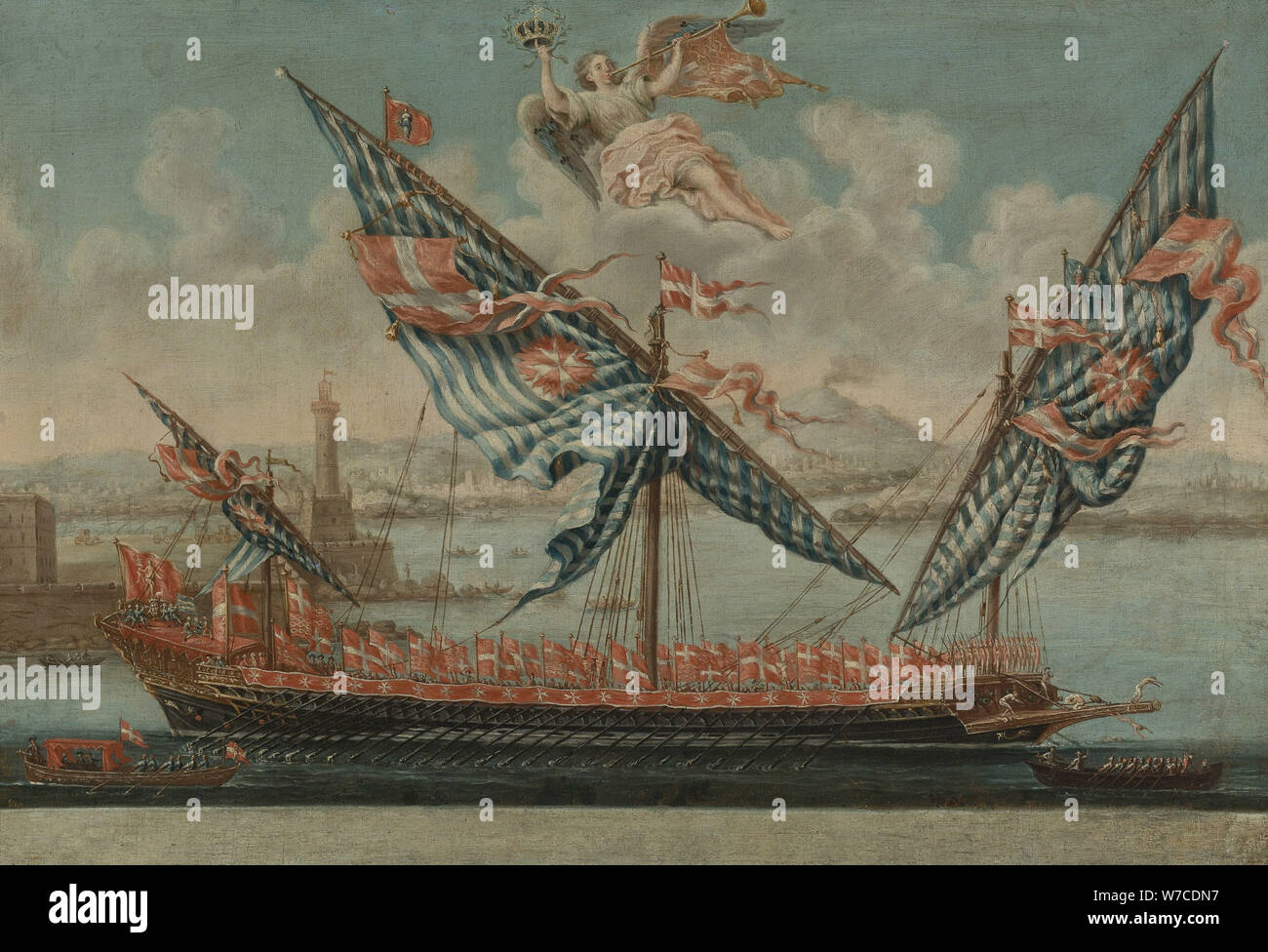 Die Pantry Flaggschiff der Fra' Emmanuel de Rohan-Polduc, Großmeister des Souveränen o Stockfoto
