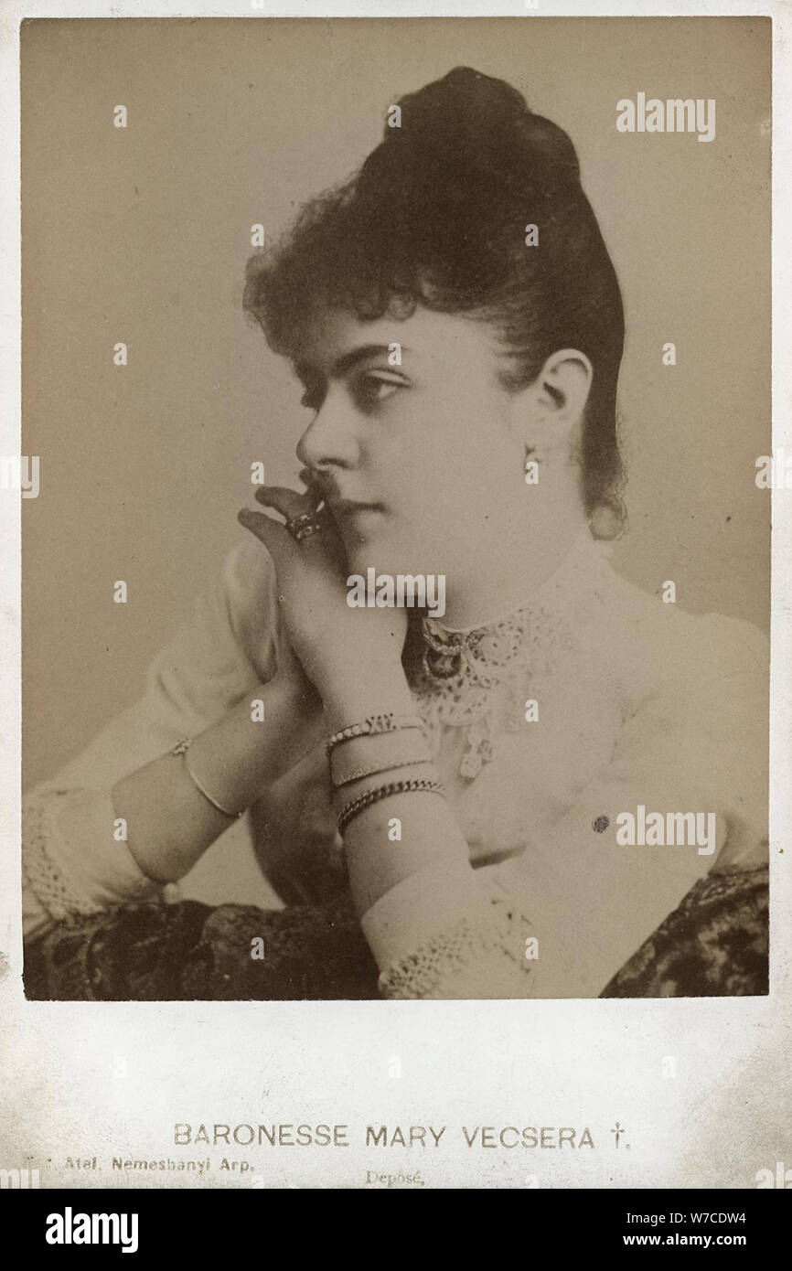 Baronesse Mary Vetsera (1871-1889). Stockfoto