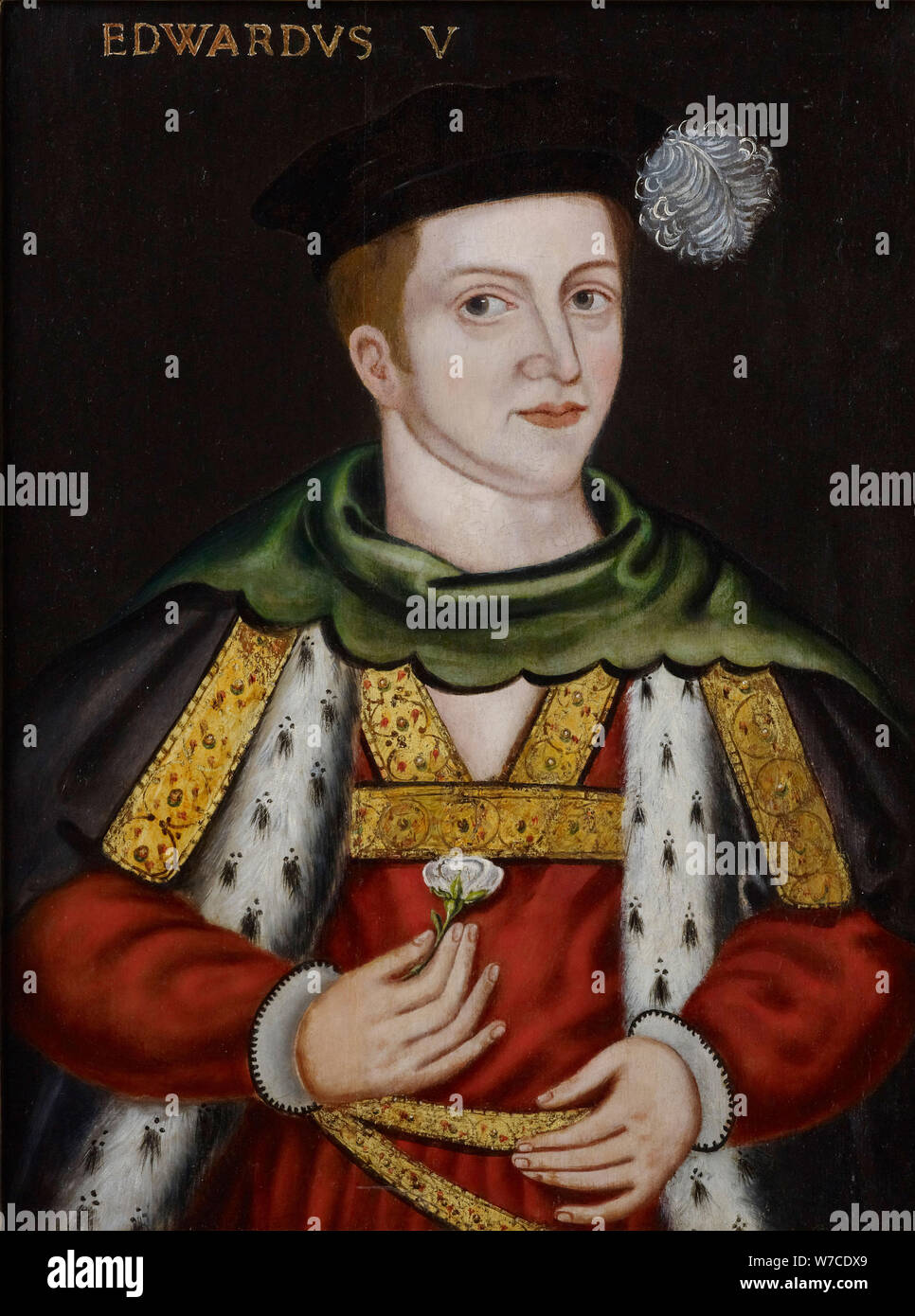 Porträt von König Edward V. von England (1470-1483). Stockfoto
