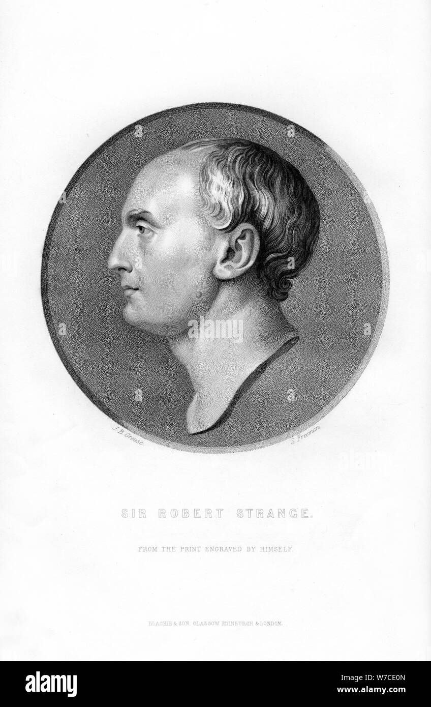 Sir Robert Strange, schottische Künstler, (1870). Artist: S Freeman Stockfoto