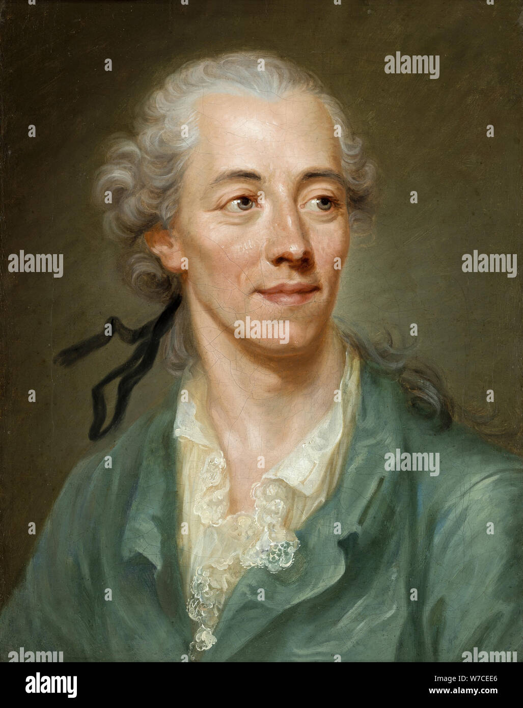 Porträt des Dichters Johann Georg Jacobi (1740-1814). Stockfoto