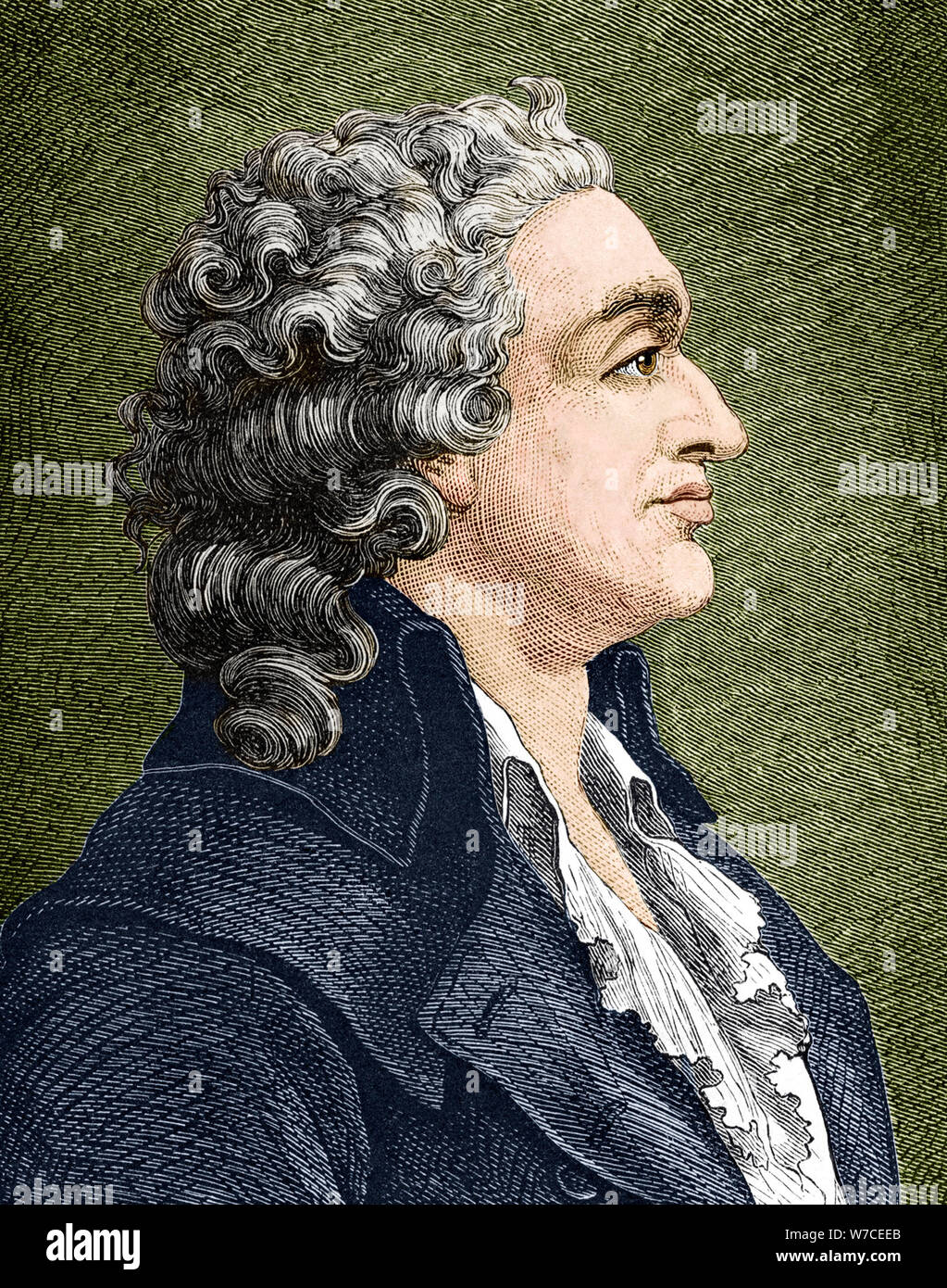 Portrait von Marie Jean Antoine Nicolas Caritat, Marquis de Condorcet (1743-1794). Stockfoto