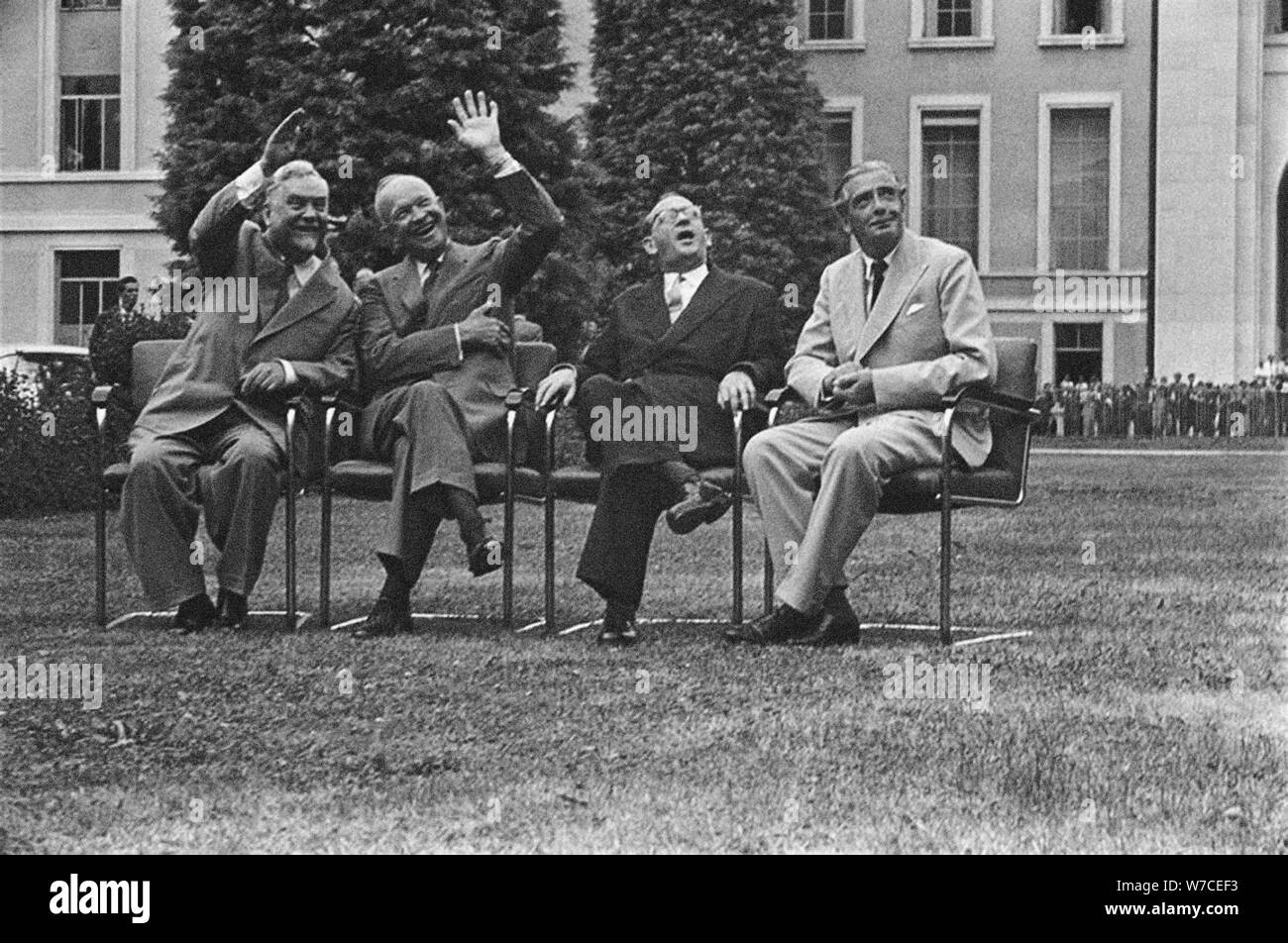 Der Gipfel von Genf von 1955. Stockfoto