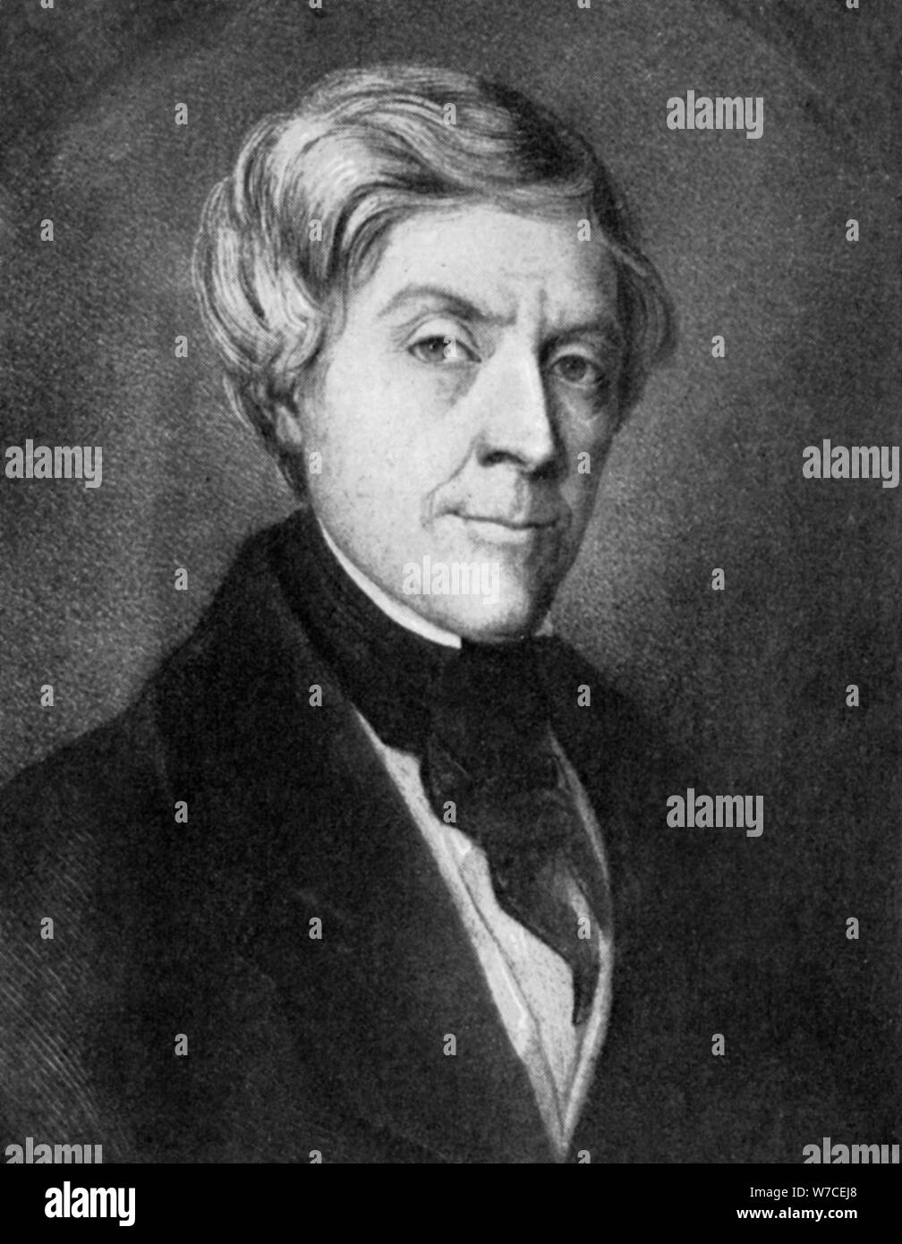 Jules Michelet, französischer Historiker, Mitte des 19. Jahrhunderts. Artist: Toullion Stockfoto