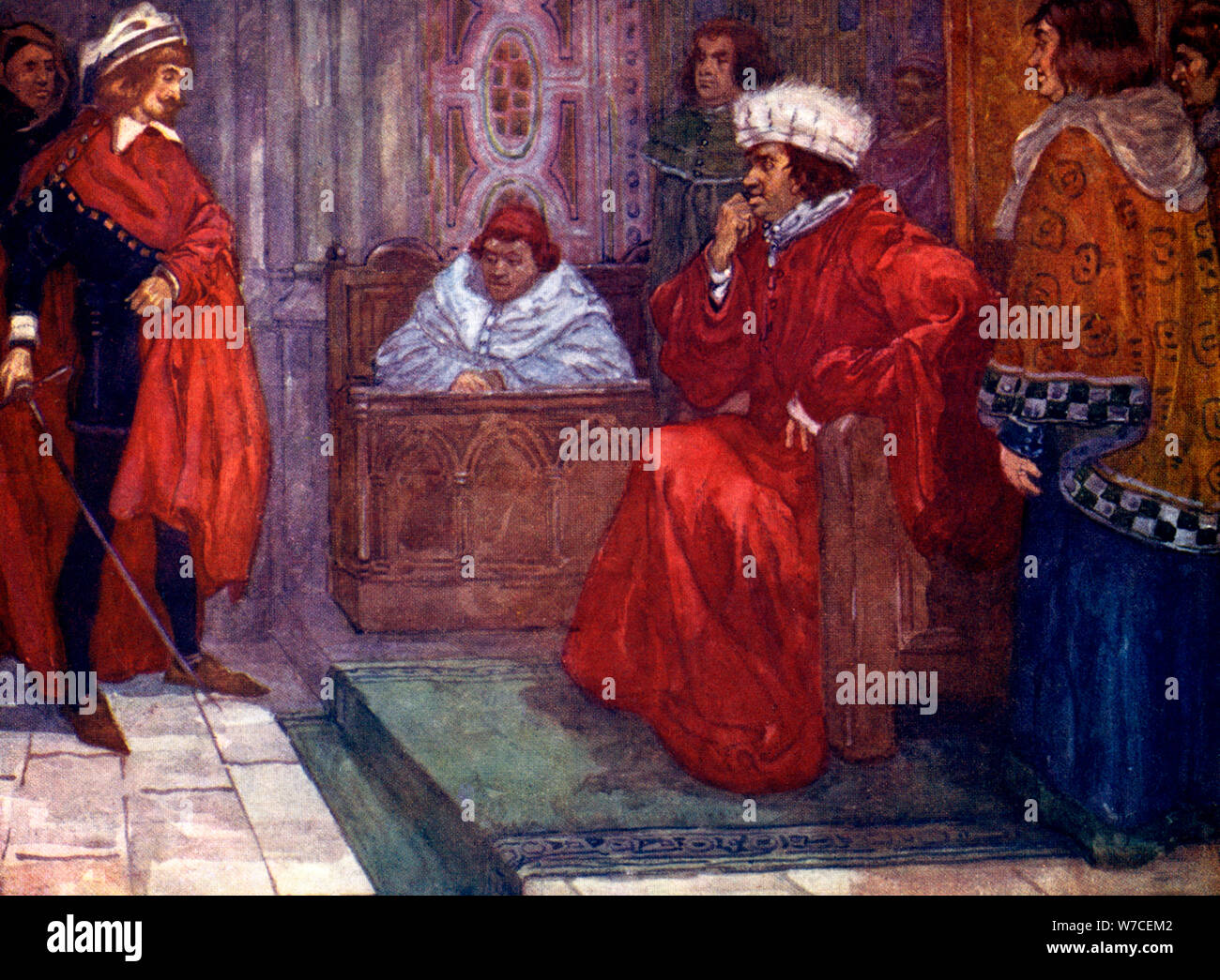 "... Habe ich sie ins Gefängnis schicken, sagte Richter Gascoigne', 14. Jahrhundert, (1905). Artist: S Forrest Stockfoto