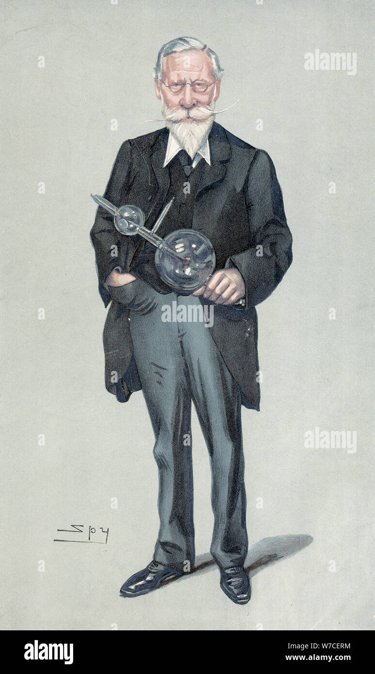 Sir William Crookes, Englischer Physiker und Chemiker, c 1900. Artist: Spy Stockfoto