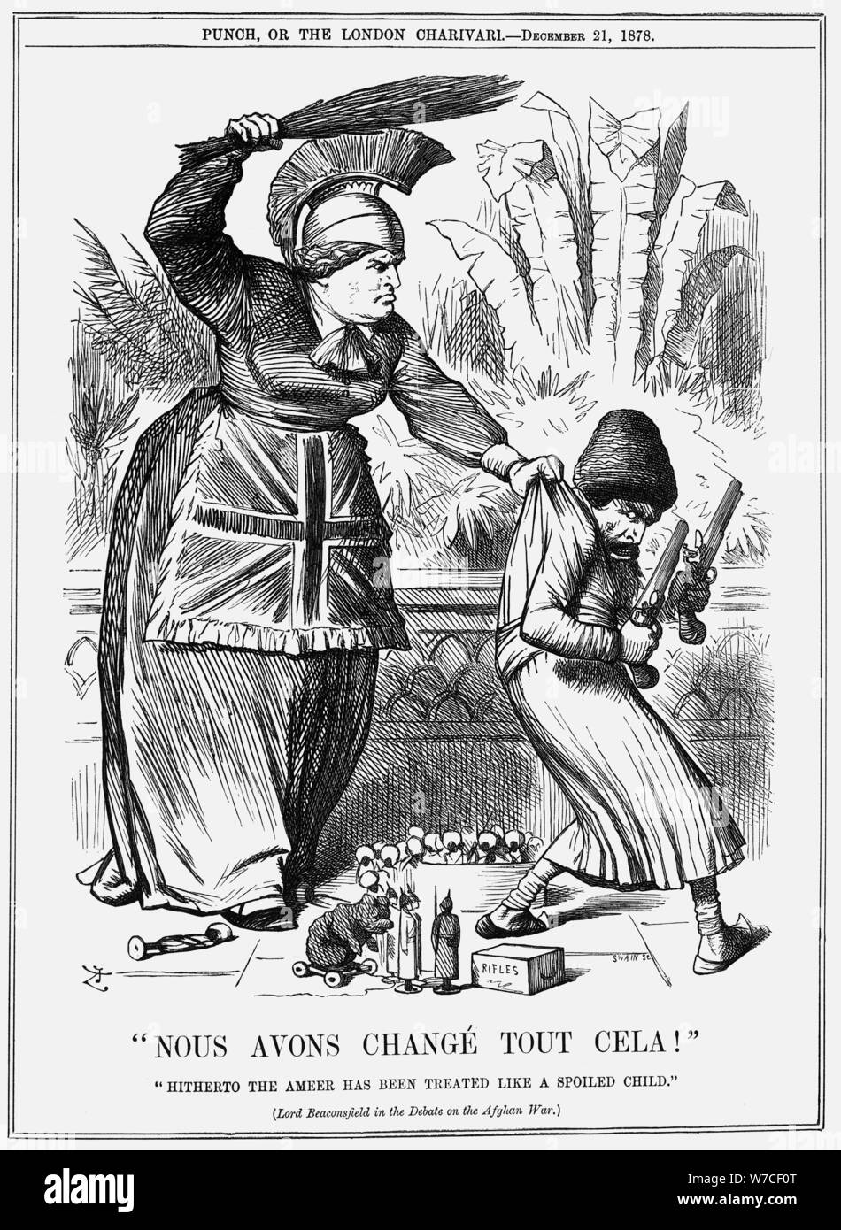 Nous avons Changé tout Cela!, 1878. Artist: Joseph Swain Stockfoto