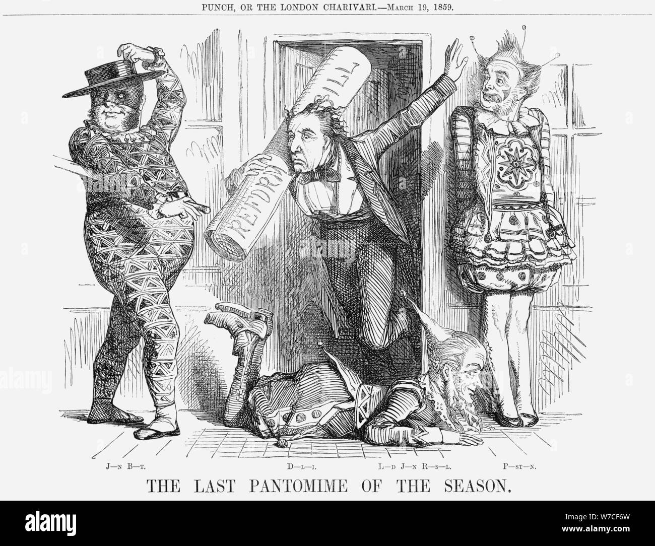 "Die letzte Pantomime der Saison", 1859. Artist: Unbekannt Stockfoto