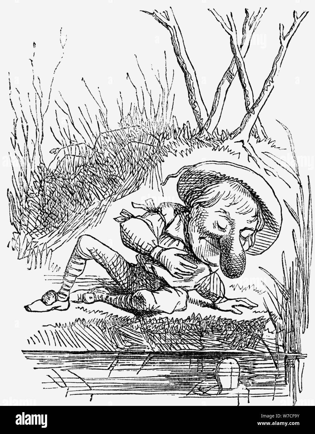 Eine der wenig Großbuchstabe Illustrationen's Punch. Artist: Unbekannt Stockfoto