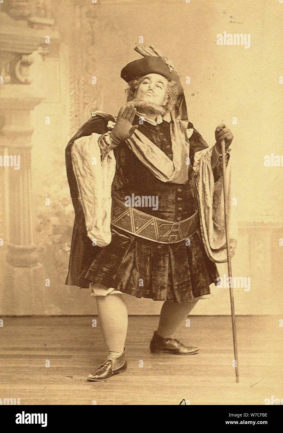 Victor Maurel (1848-1923) als Falstaff in der Oper Falstaff von Giuseppe Verdi, 1894. Stockfoto