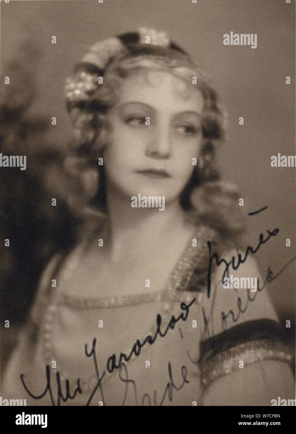Kaja Eidé Norena (1884-1968) als Desdemona in Otello Oper von Giuseppe Verdi. Stockfoto