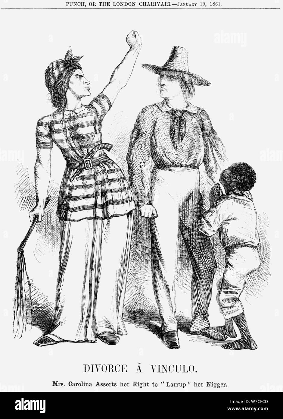 Scheidung à Vinculo", 1861. Artist: Unbekannt Stockfoto