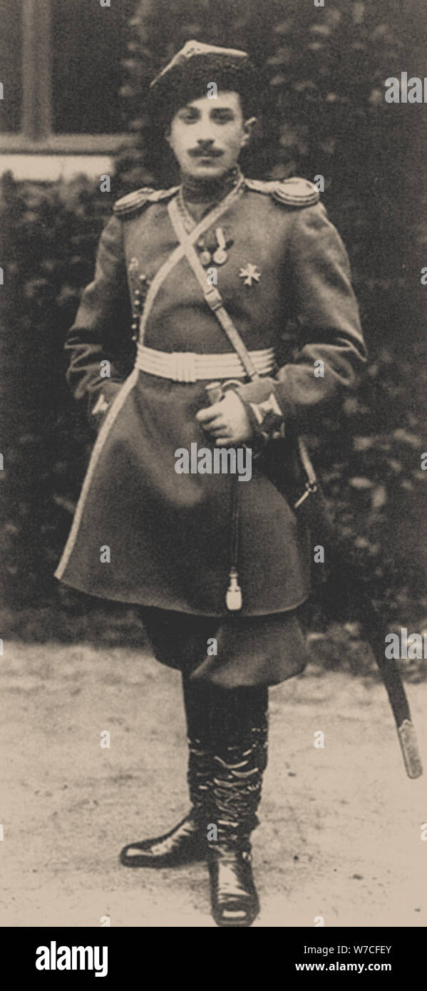 Count Sergey Mikhaylovich Putyatin (1893-1966), Mitte der 1910er Jahre. Stockfoto
