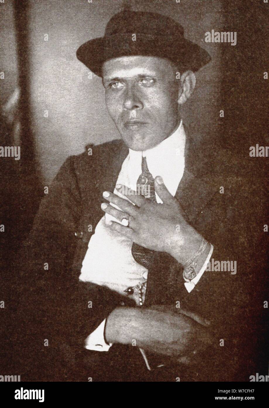 Portrait von Daniil Kharms (1905-1942), 1930. Stockfoto