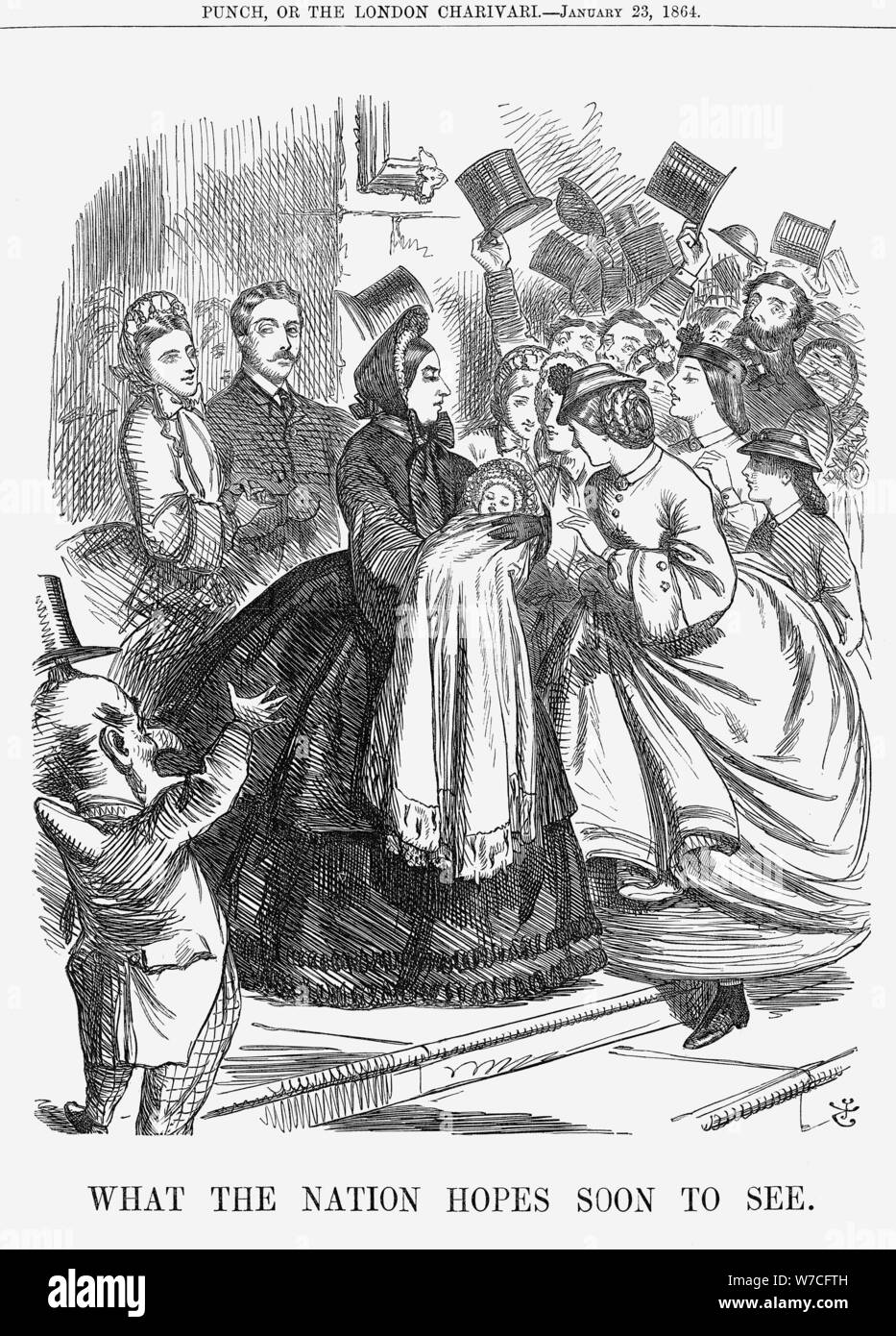 "Was die Nation hofft, bald zu sehen', 1863. Artist: John Tenniel Stockfoto