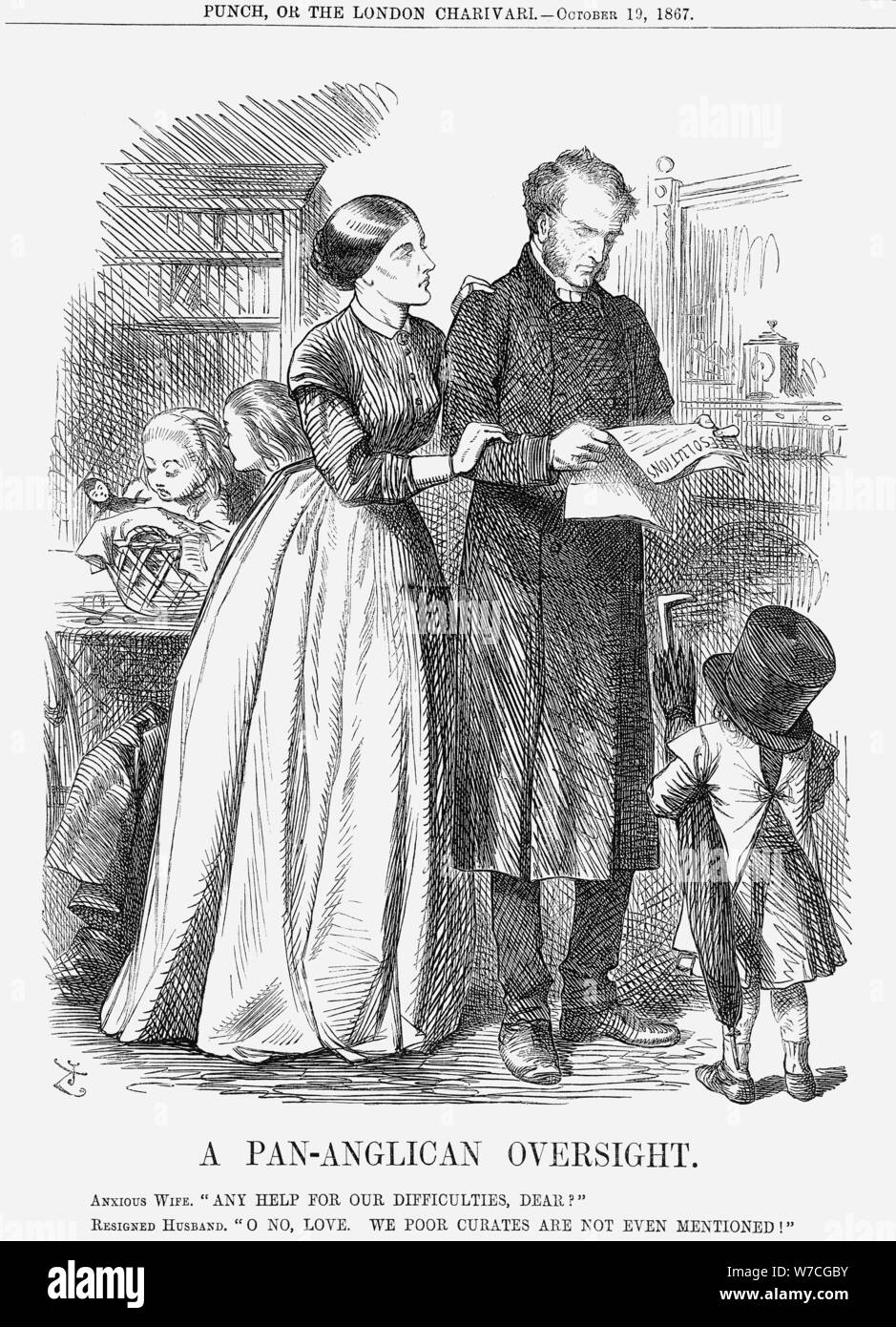 "Eine Pan-Anglican versehen", 1867. Artist: John Tenniel Stockfoto