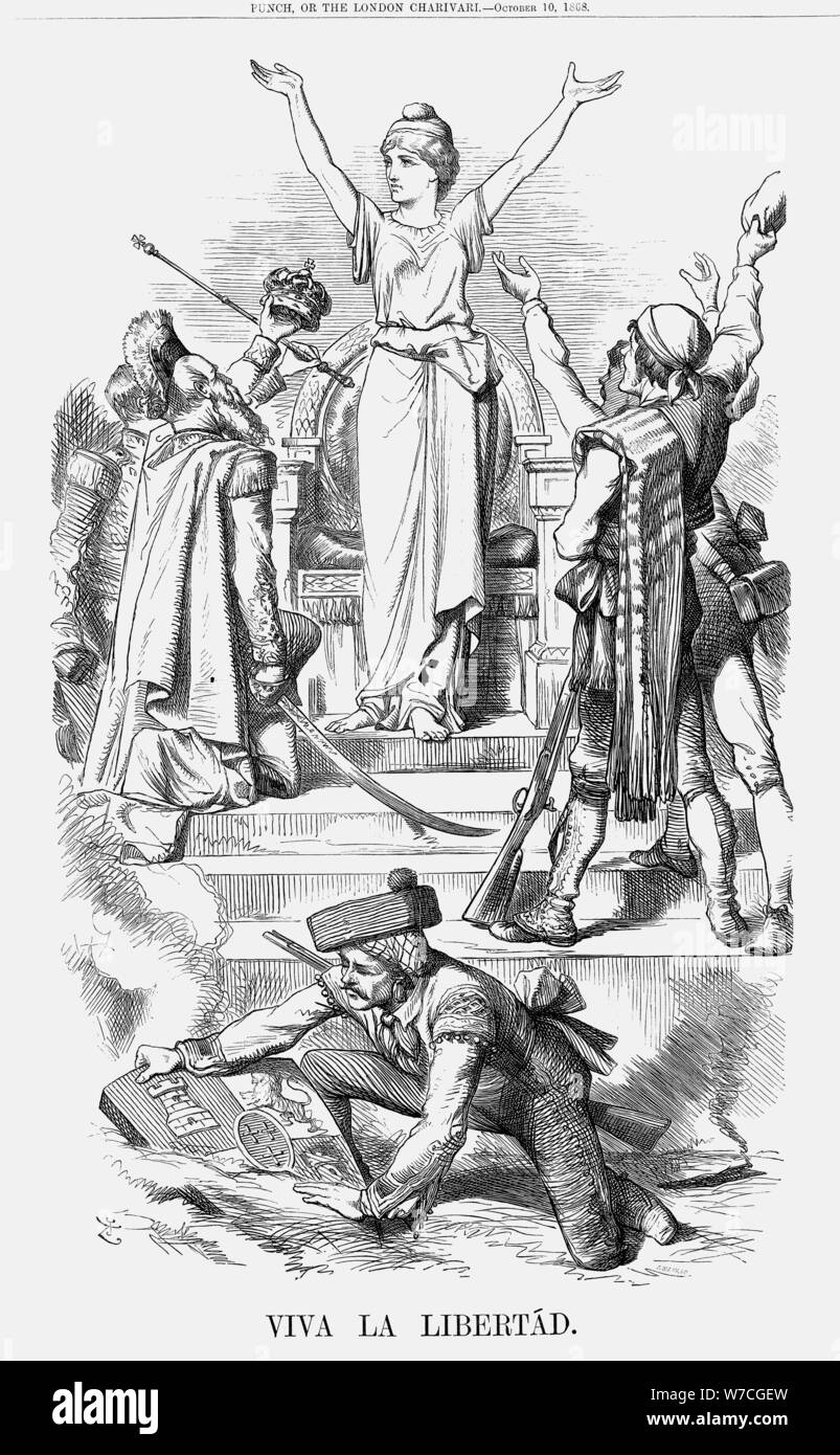 'Viva La Libertád", 1868. Artist: John Tenniel Stockfoto