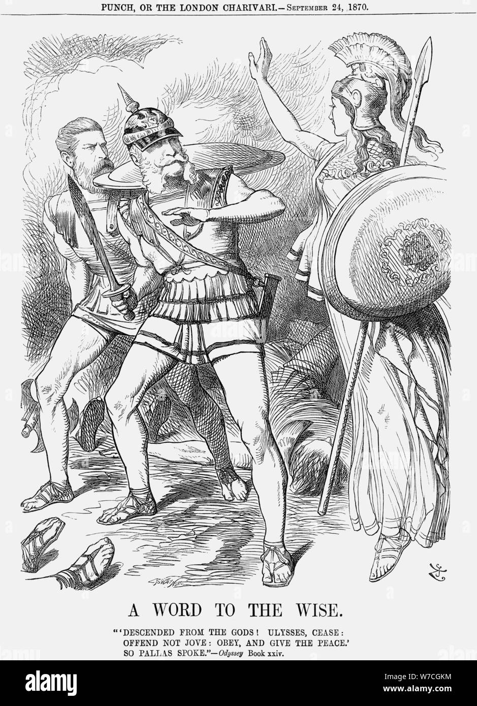 "Ein Wort zum klugen', 1870. Artist: Joseph Swain Stockfoto