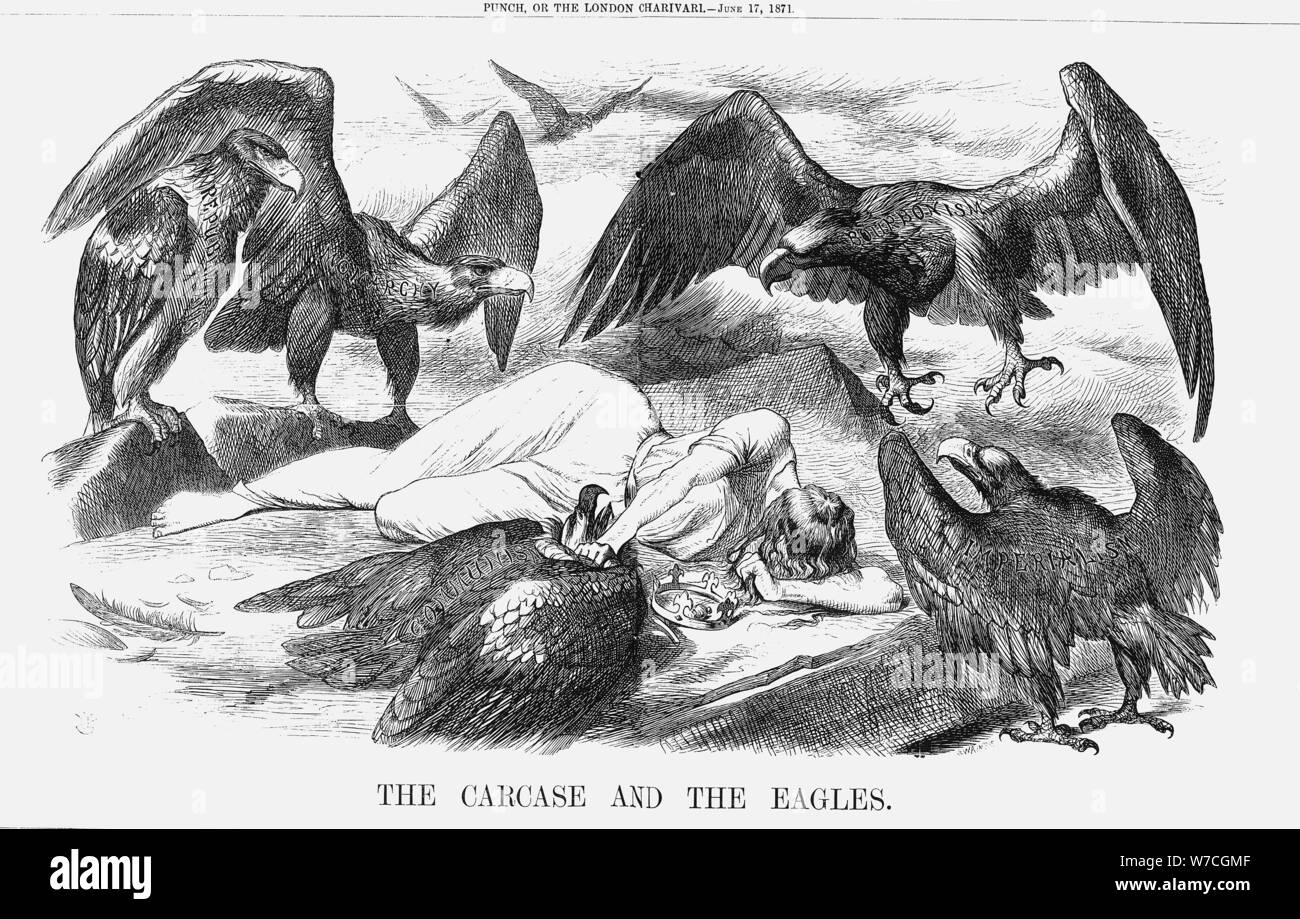 "Die Schlachtkörper und die Adler', 1871. Artist: Joseph Swain Stockfoto