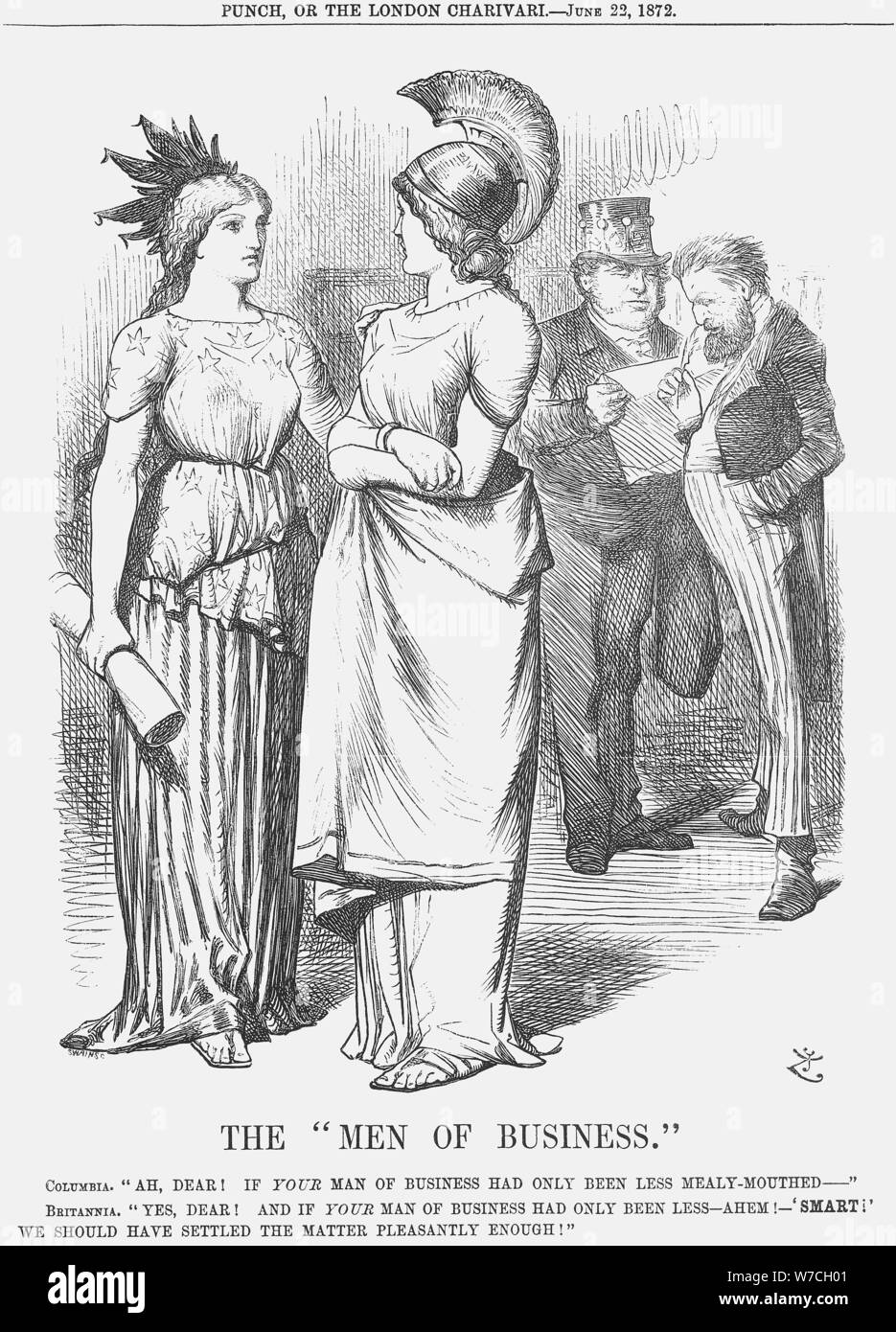 "Die Männer von Business, 1872. Artist: Joseph Swain Stockfoto