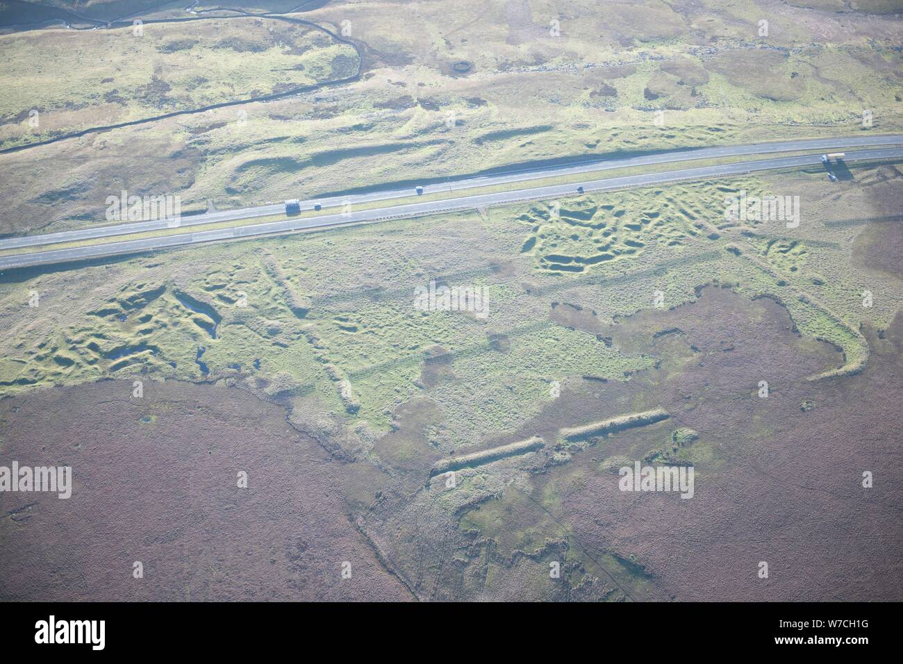 Rey Kreuz Römischen temporäre Camp, County Durham, 2014. Schöpfer: Historisches England Fotograf. Stockfoto