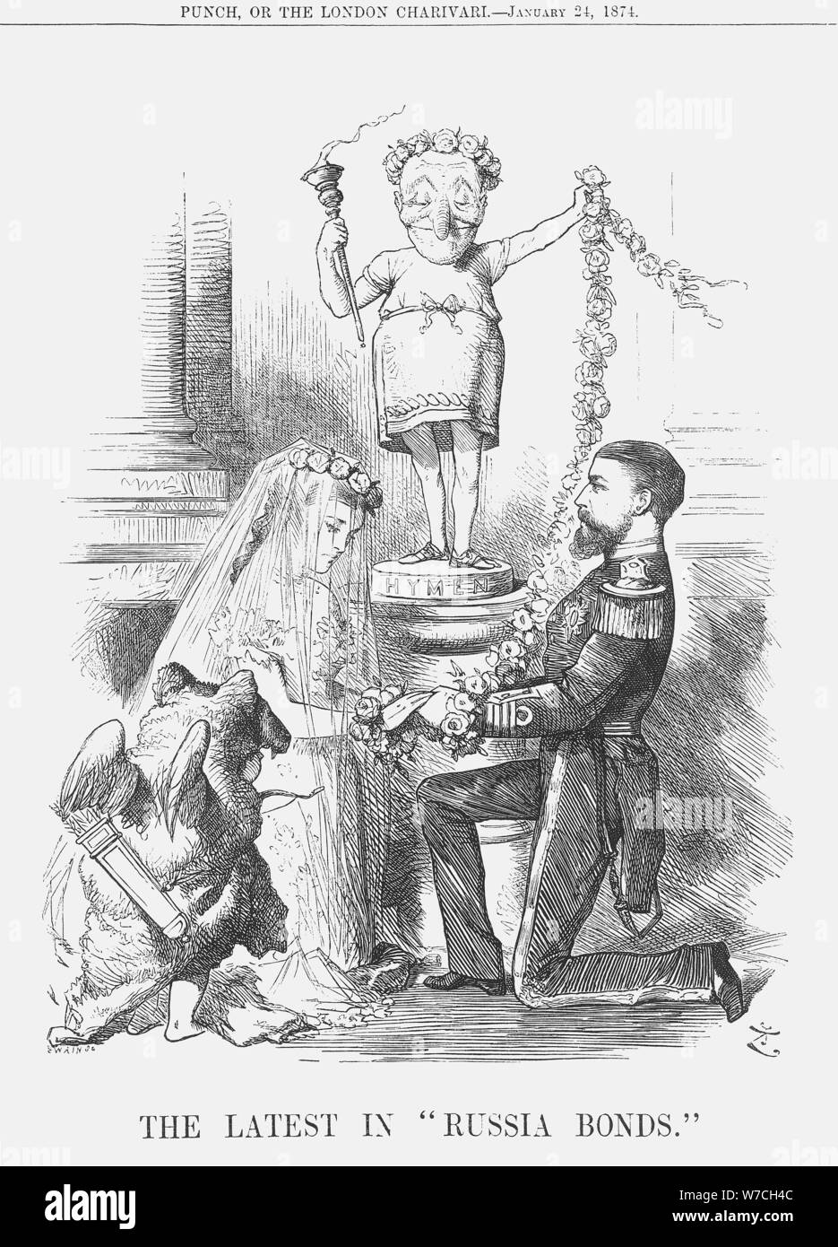 "Die neuesten in Russland Bonds', 1874. Artist: Joseph Swain Stockfoto