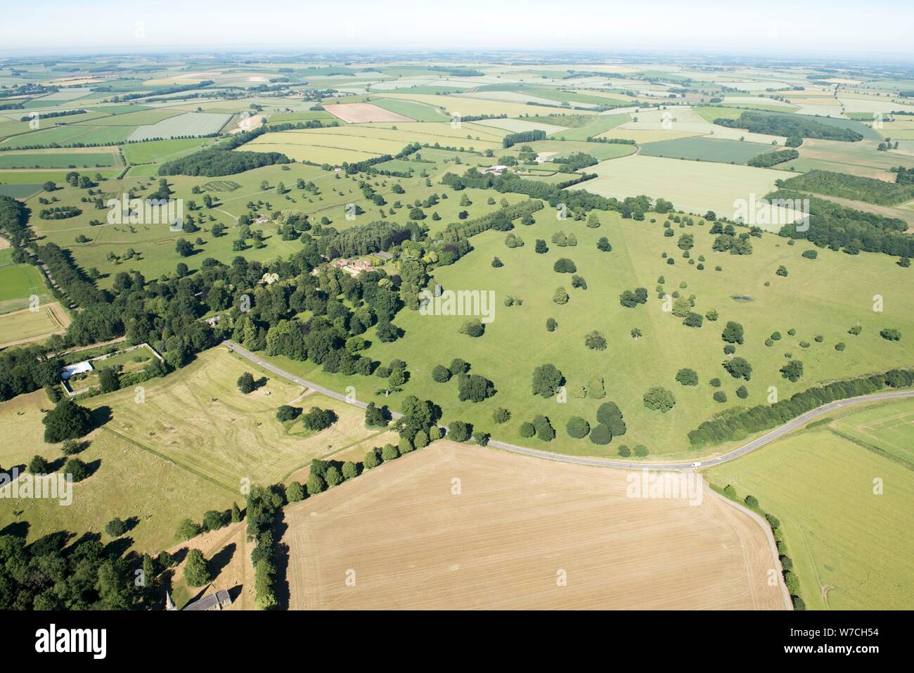 Parklandschaft rund um das ehemalige Scrivelsby Court, Scrivelsby, Lincolnshire, 2018. Schöpfer: Historisches England Fotograf. Stockfoto