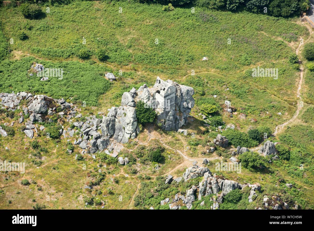 Mittelalterliche Kapelle von St. Michael auf Roche Rock, Cornwall, 2018. Schöpfer: Historisches England Fotograf. Stockfoto