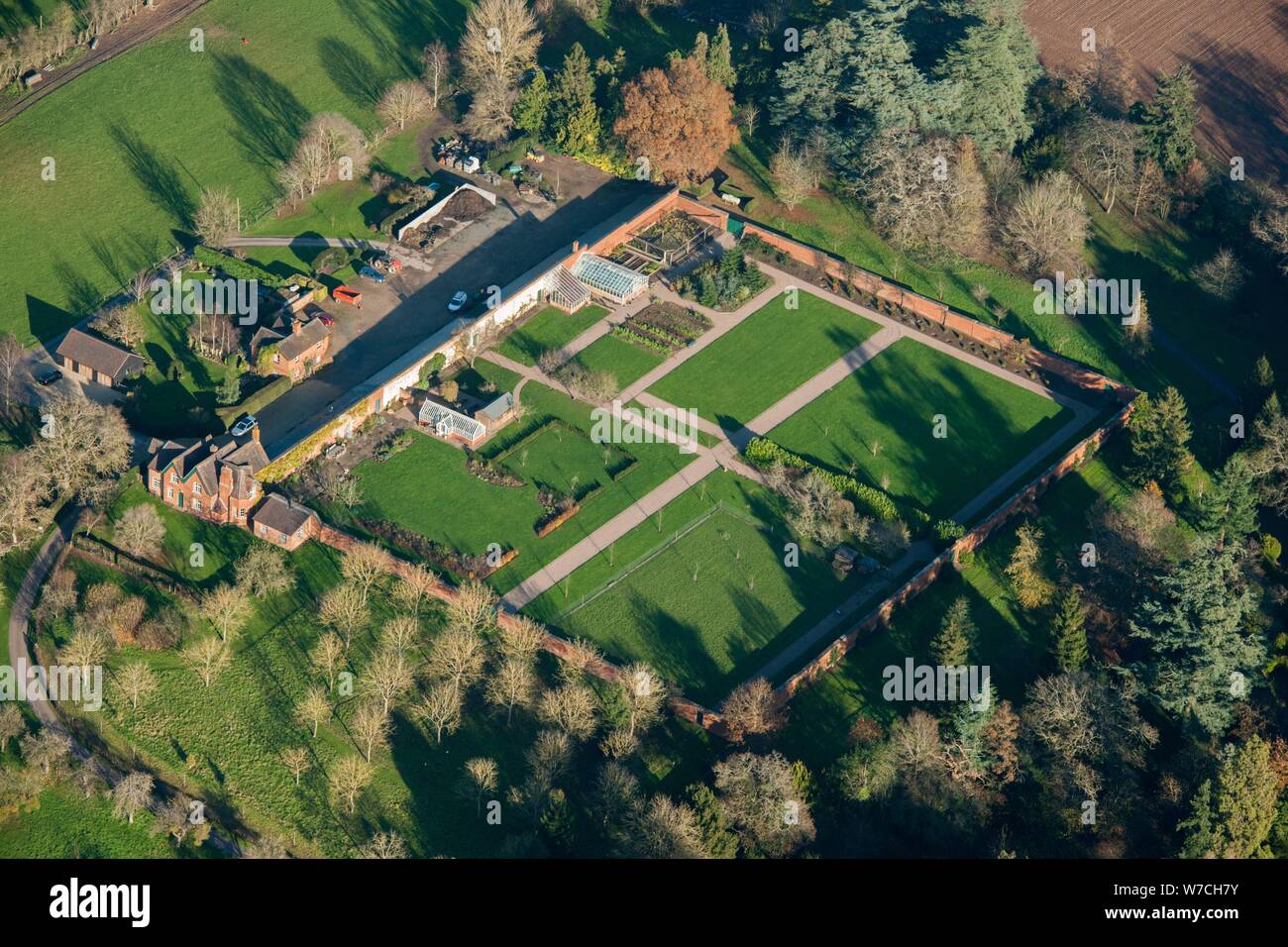 Küche Garten, Grambin, Grambin, in der Nähe von Malvern, Worcestershire, 2014. Schöpfer: Historisches England Fotograf. Stockfoto