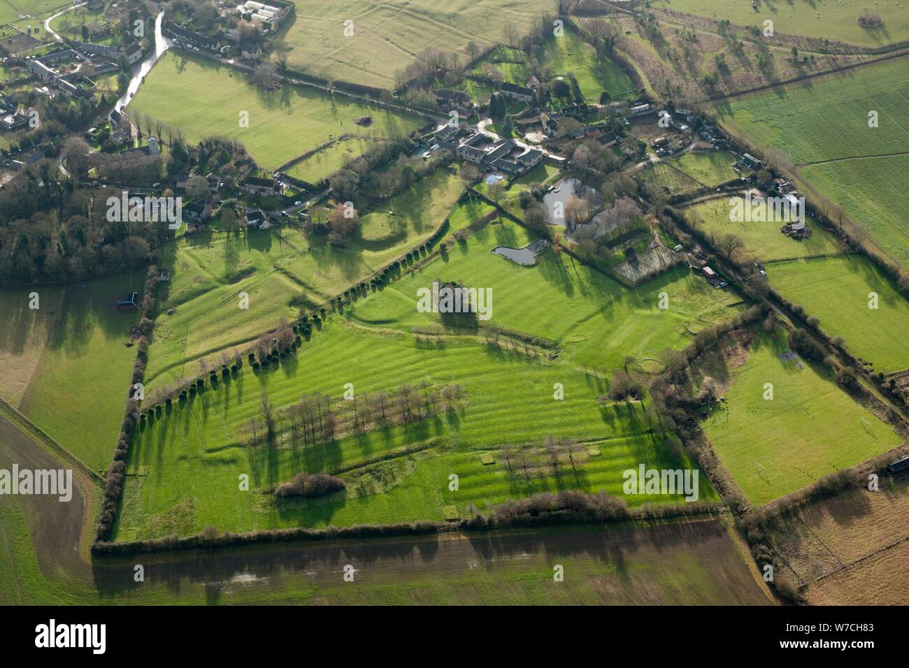 Herrschaftliche Erdarbeiten, Alderton, Northamptonshire, 2014. Schöpfer: Historisches England Fotograf. Stockfoto